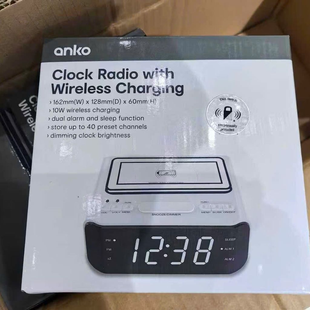 Loa Đài Phát Thanh Đồng Hồ Anko Kiêm Sạc Không Dây - Ảnh 4