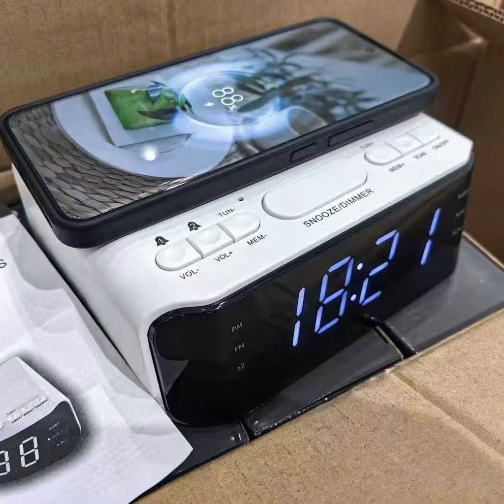 Loa Đài Phát Thanh Đồng Hồ Anko Kiêm Sạc Không Dây - Ảnh 2