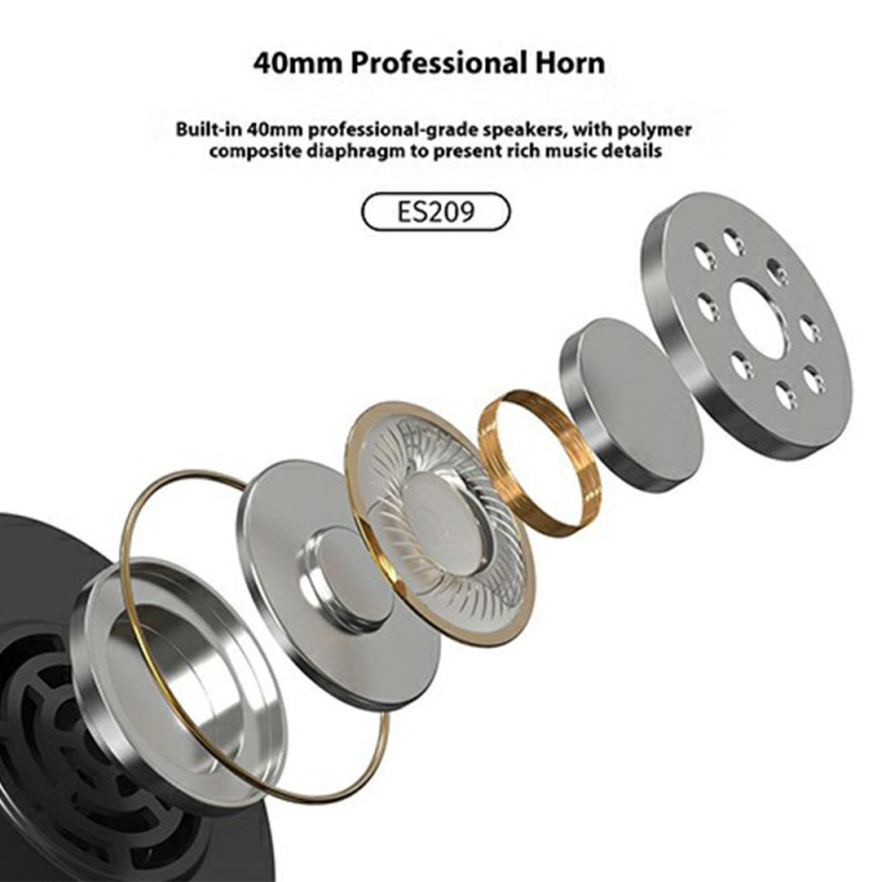 Tai nghe Bluetooth Lenovo Lecoo ES209 - Siêu nhẹ, Mic khử tiếng ồn, Pin 10h, Gấp gọn tiện lợi - Ảnh 10