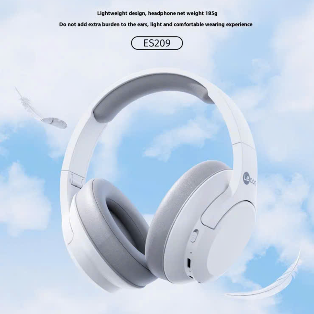 Tai nghe Bluetooth Lenovo Lecoo ES209 - Siêu nhẹ, Mic khử tiếng ồn, Pin 10h, Gấp gọn tiện lợi - Ảnh 5