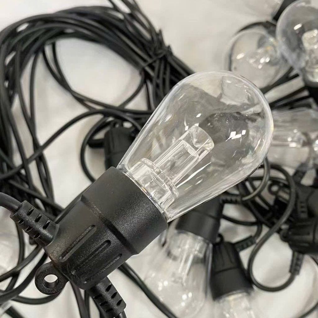 Đèn LED Dây Trang Trí Deco Năng Lượng Mặt Trời 20 Bóng S14 - Chống nước, kèm tấm NLMT - Ảnh 2