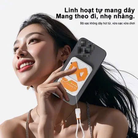 Sạc dự phòng Magsafe 10.000mAh NOHON 22.5W – Sạc dự phòng 5in1 - Ảnh 6