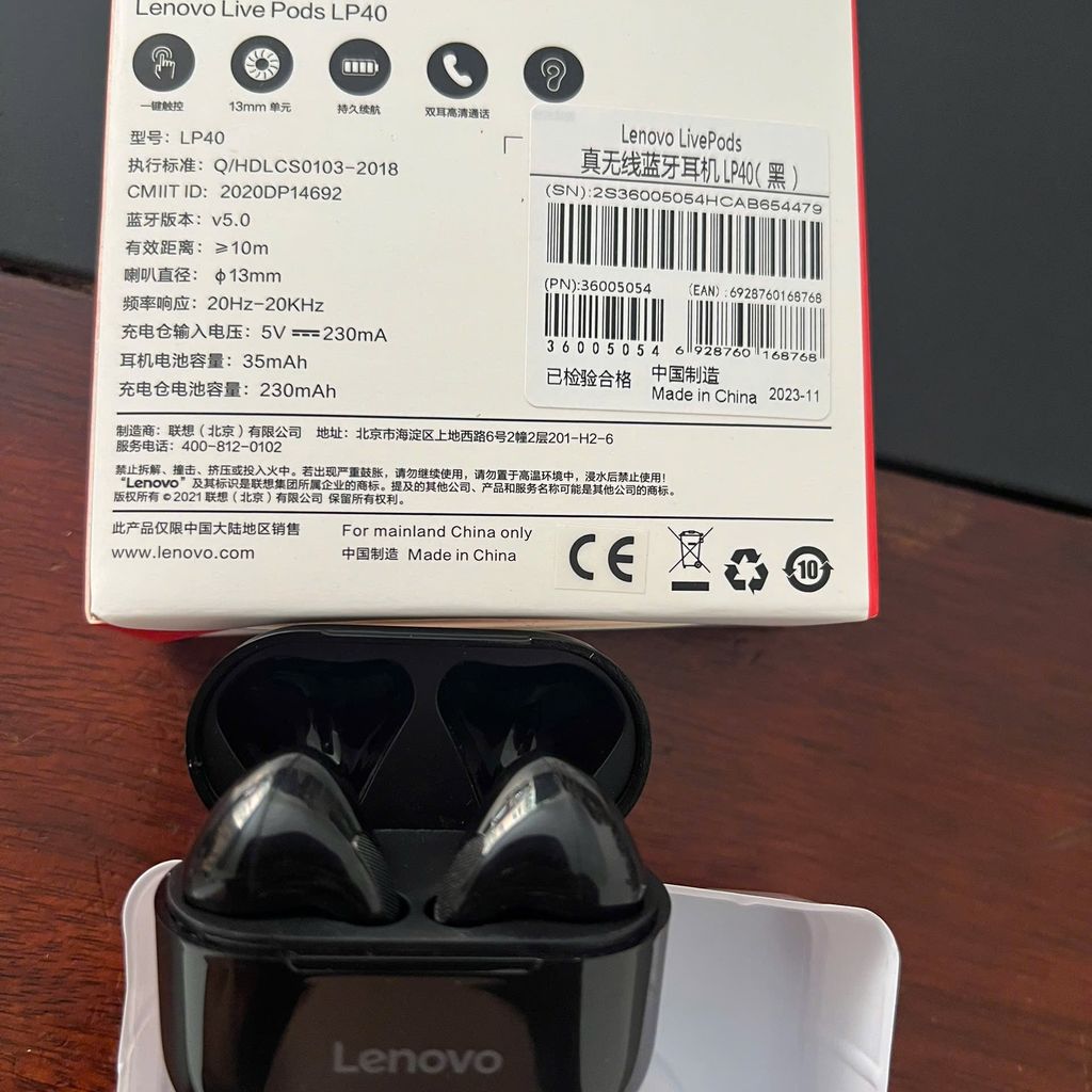 Tai nghe Bluetooth Lenovo LivePods LP40-Âm bass mạnh  Bluetooth 5.0 ổn định - Ảnh 3