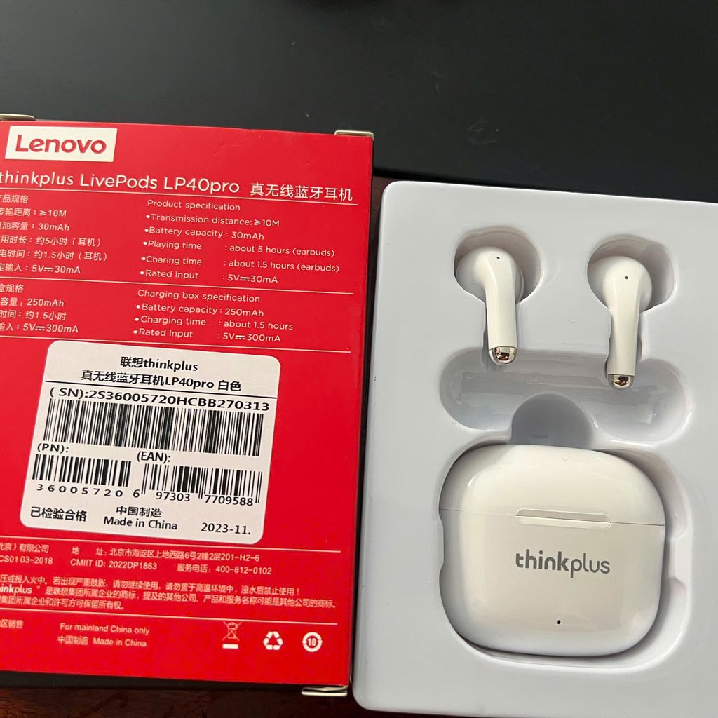 Tai Nghe Bluetooth Lenovo LP40 Pro- Pin trâu – Bass mạnh – Chống nước - Ảnh 4