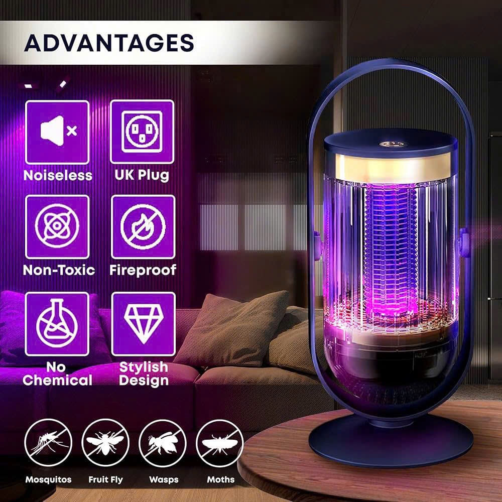Đèn diệt muỗi thông minh Groovier - Ánh sáng UV 360°,Nhỏ gọn kèm quay xách - Ảnh 7