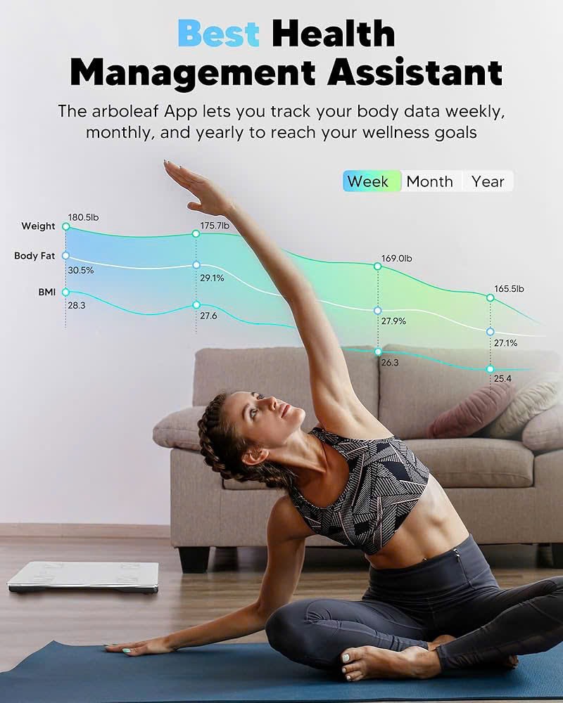 Cân điện tử thông minh Arboleaf - Theo dõi 14 chỉ số cơ thể, chính xác, dễ sử dụng, app tiếng Việt - Ảnh 8