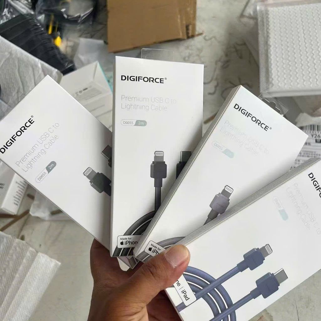 Cáp PD DIGIFORCE 2m – Sạc Nhanh, Chuẩn MFI Apple, Dây Nylon Bền Bỉ Chống Đứt - Ảnh 2