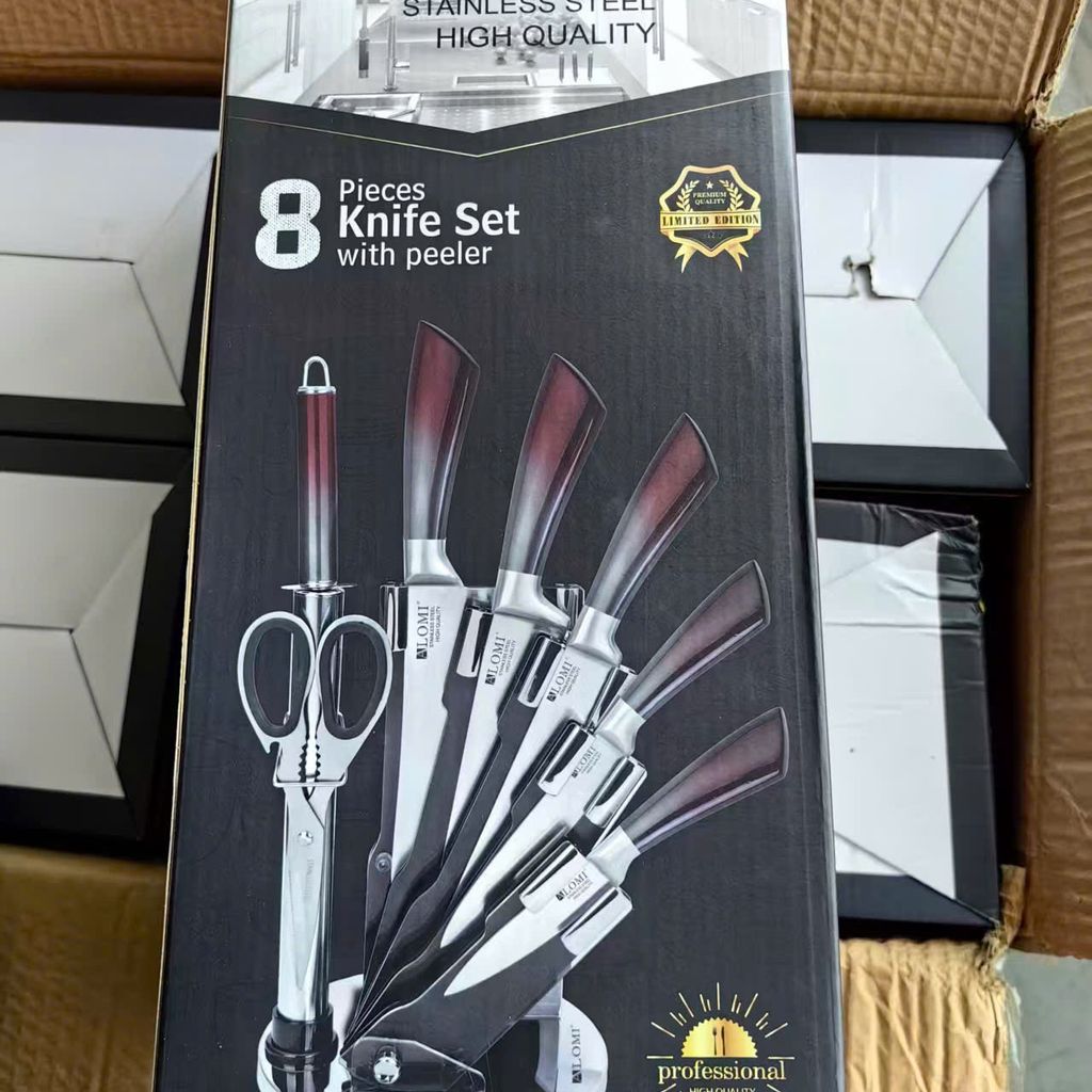 BỘ DAO ALOMI 8 MÓN – DỤNG CỤ NHÀ BẾP TIỆN LỢI (hàng Amazon) - Ảnh 3