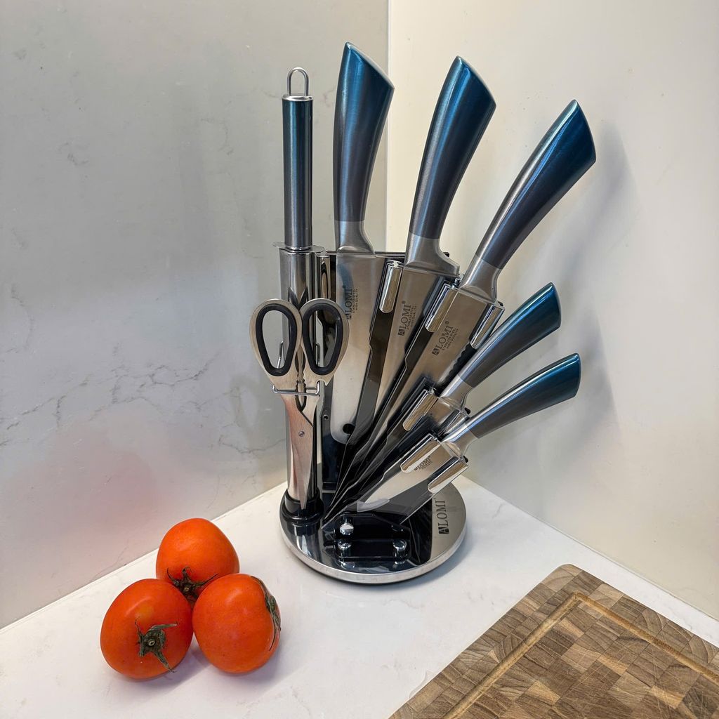 BỘ DAO ALOMI 8 MÓN – DỤNG CỤ NHÀ BẾP TIỆN LỢI (hàng Amazon) - Giao random ko chọn màu - Ảnh 3
