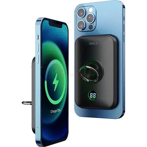 Sạc magsafe iWALK 10.000mAh - Sạc nhanh PD, thiết kế vòng xoay & chân đỡ thông minh
