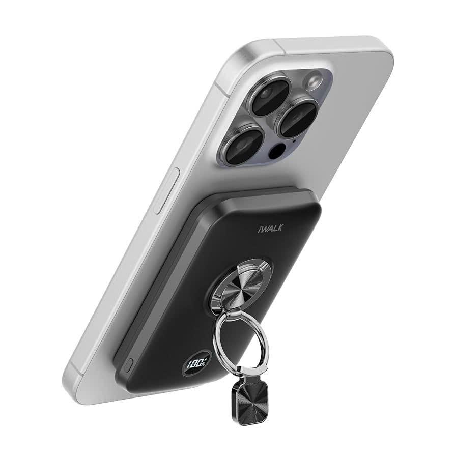 Sạc magsafe iWALK 10.000mAh - Sạc nhanh PD, thiết kế vòng xoay & chân đỡ thông minh - Ảnh 3