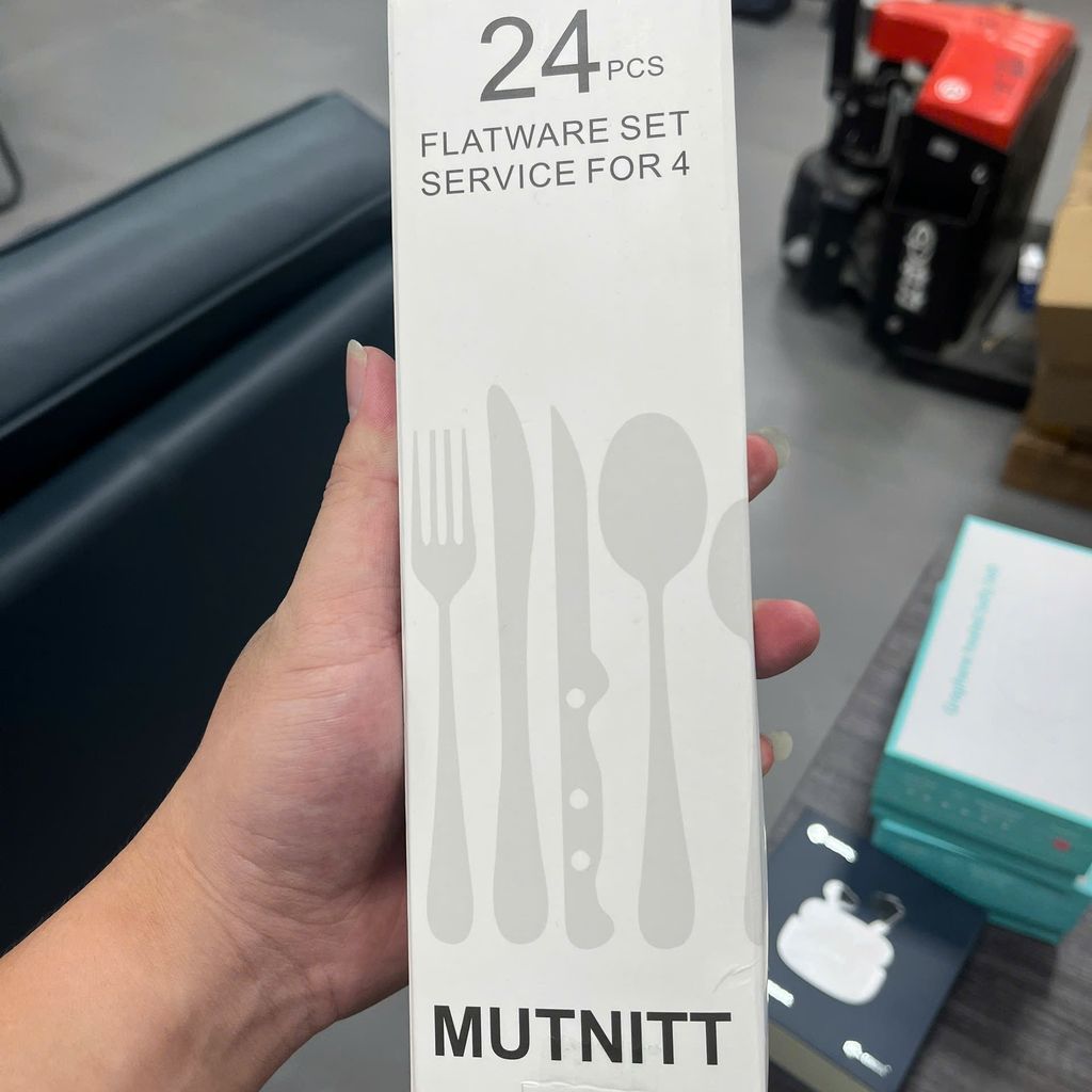 Bộ muỗng nĩa dao 24 món MUTNITT - Chất liệu cao cấp, an toàn, kiểu dáng thanh lịch (hàng Amazon) - Ảnh 5