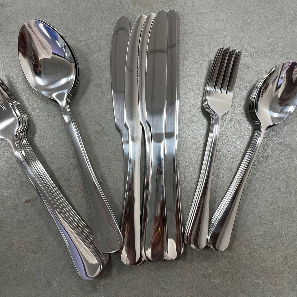 Bộ muỗng nĩa dao 24 món MUTNITT - Chất liệu cao cấp, an toàn, kiểu dáng thanh lịch (hàng Amazon) - Ảnh 6