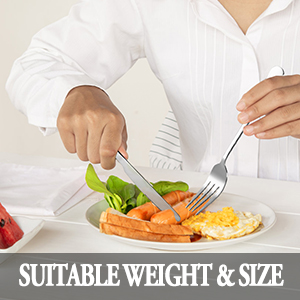 Bộ muỗng nĩa dao 24 món MUTNITT - Chất liệu cao cấp, an toàn, kiểu dáng thanh lịch (hàng Amazon) - Ảnh 8