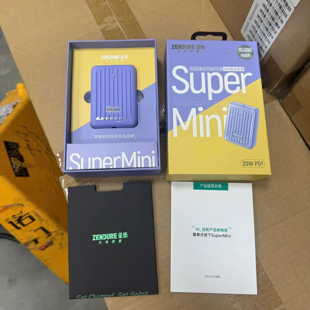 Sạc dự phòng Zendure SuperMini 10.000mAh – Sạc nhanh 20W, thương hiệu USA - Tím