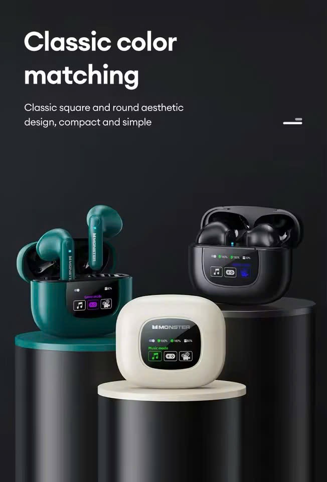 Tai nghe Bluetooth Monster Airmars XKT20  - Màu đen, âm thanh game thủ, kết nối nhanh - Ảnh 7