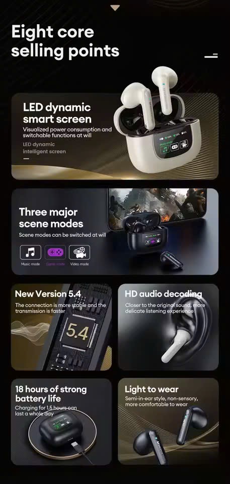 Tai nghe Bluetooth Monster Airmars XKT20  - Màu đen, âm thanh game thủ, kết nối nhanh - Ảnh 5