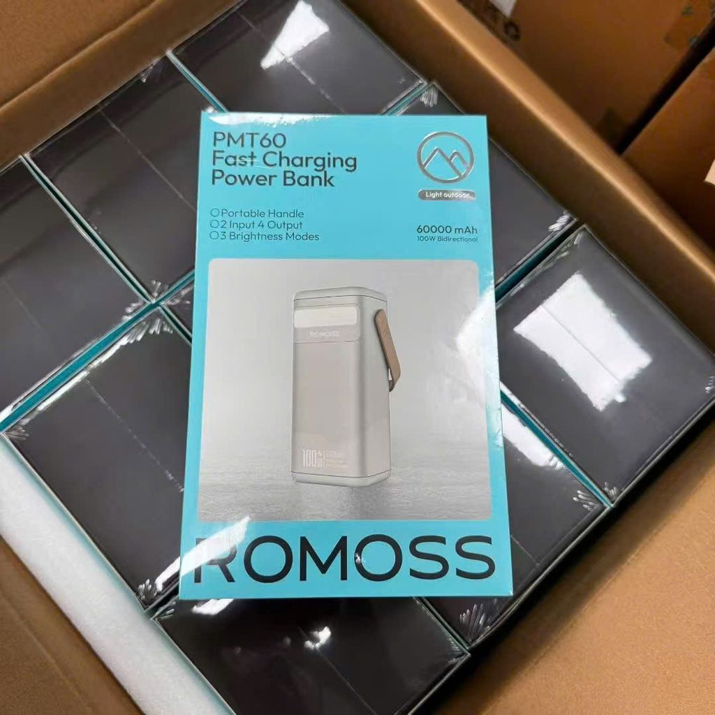 Trạm sạc mini - Sạc dự phòng ROMOSS PMT60 – 60.000mAh | 100W sạc nhanh 2 chiều, dung lượng khủng - Ảnh 9