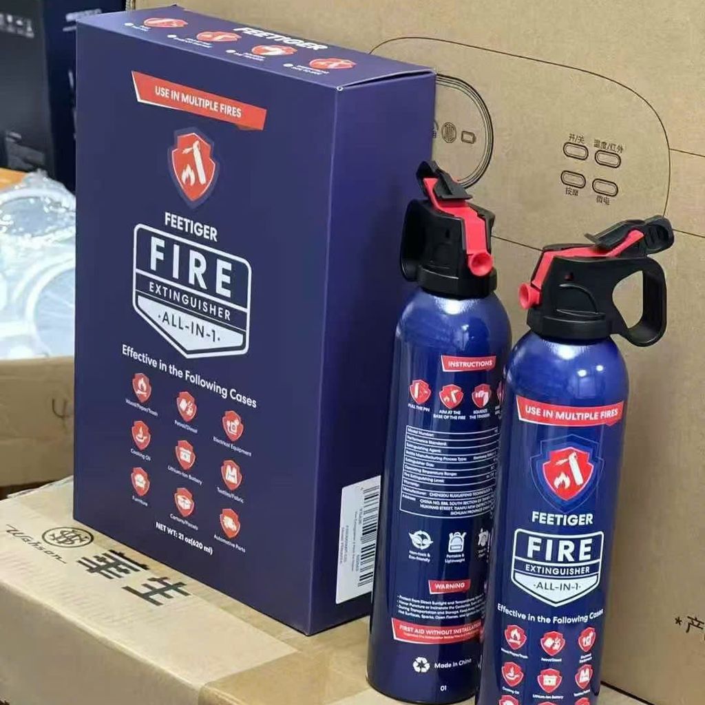 Bình xịt chữa cháy mini FEETIGER – Đa năng, dễ dùng, an toàn - 1 hộp 2 bình, ko tách lẻ - Ảnh 6
