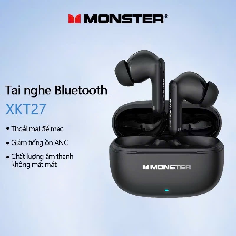 Tai Nghe Bluetooth Monster XKT27 – Chống Ồn Chủ Động, Âm Thanh HIFI - Ảnh 6