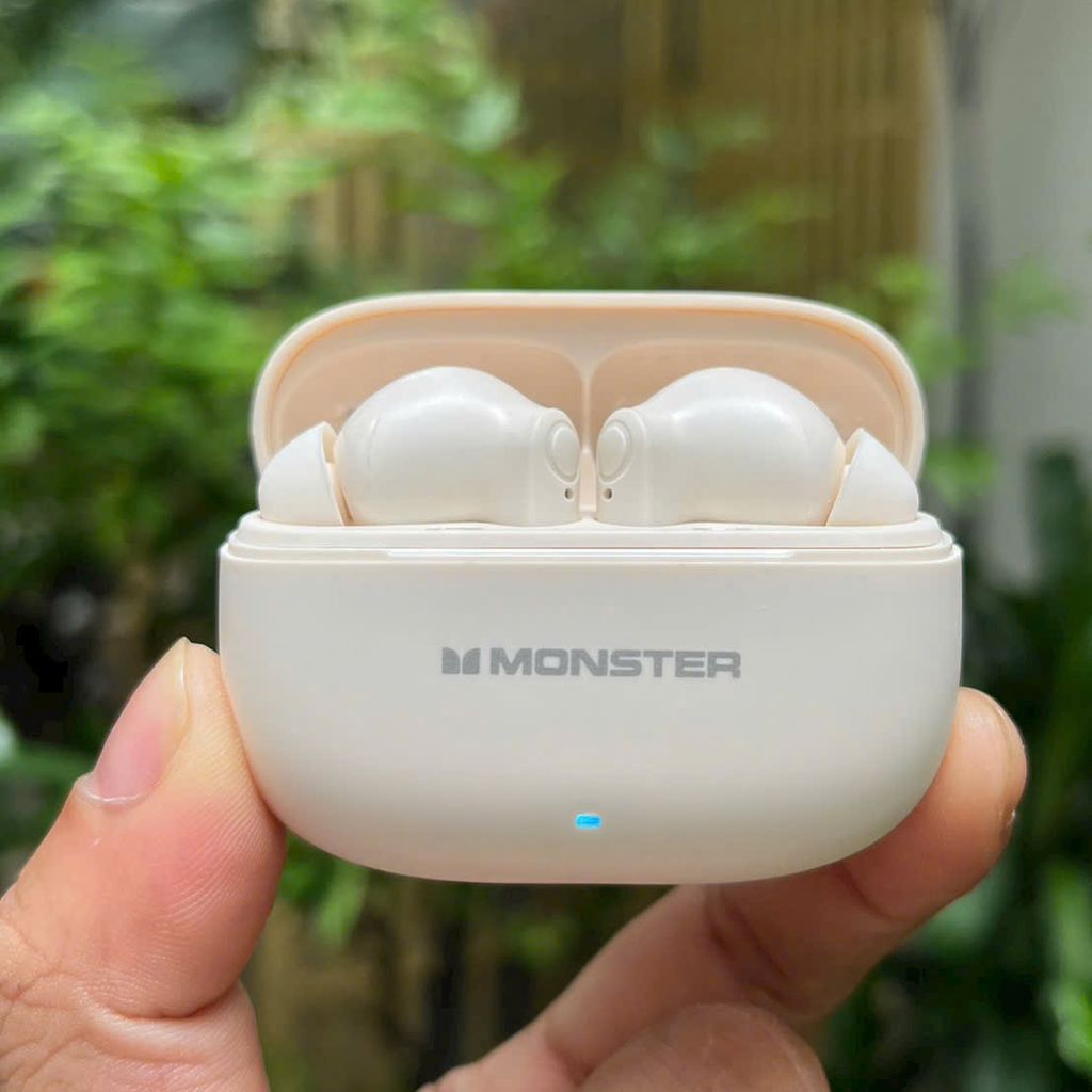  Tai Nghe Bluetooth Monster XKT27 – Chống Ồn Chủ Động, Âm Thanh HIFI - MÀU KEM - Ảnh 2