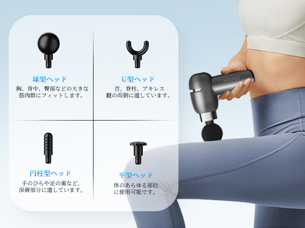 Súng massage cầm tay mini Arboleaf CM10G - Siêu nhẹ, rung sâu - Thư giãn giảm đau chuyên sâu - Ảnh 4