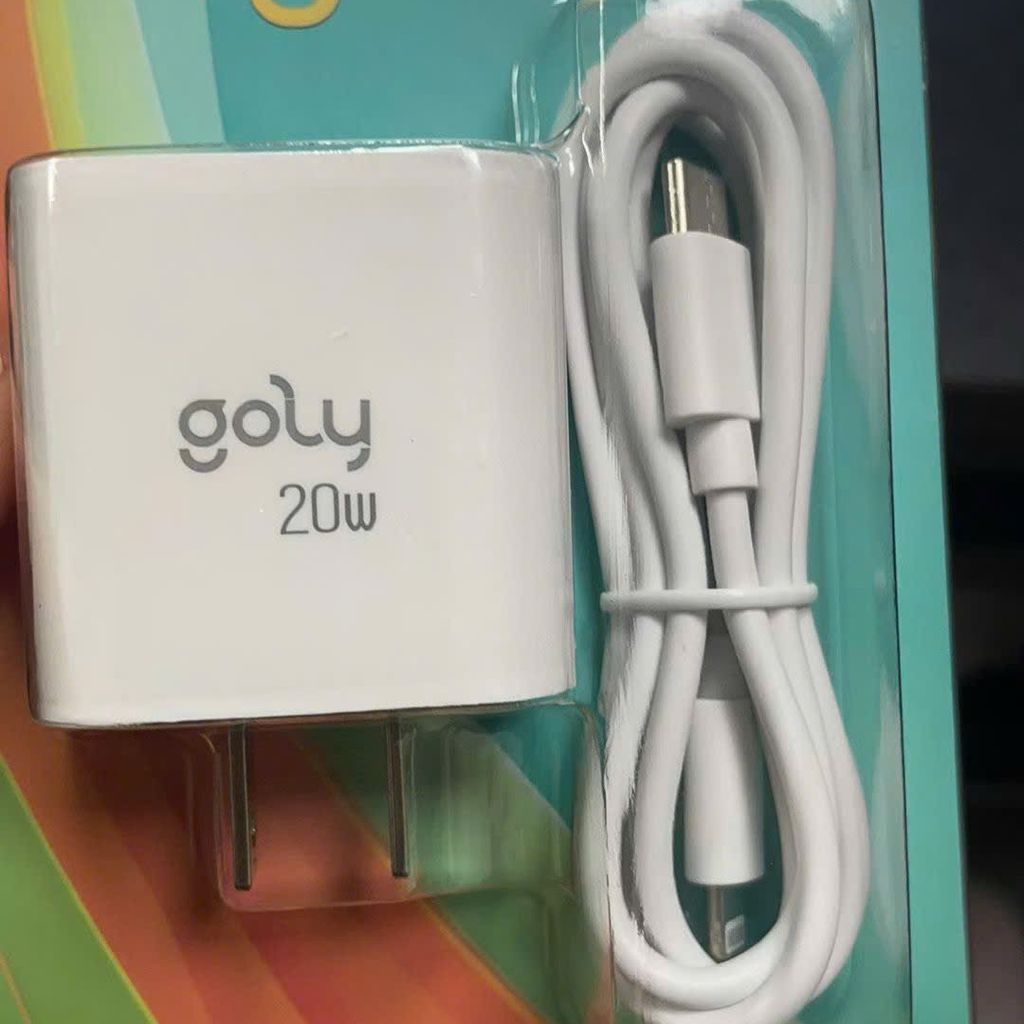 Bộ sạc nhanh Goly 20W ( dây C-L hoặc C-C) - nhỏ gọn, mạnh mẽ