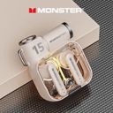 Tai nghe MONSTER XKT15 Bluetooth – Âm thanh sống động, thiết kế cực chất / Màu Be Kem - Ảnh 4