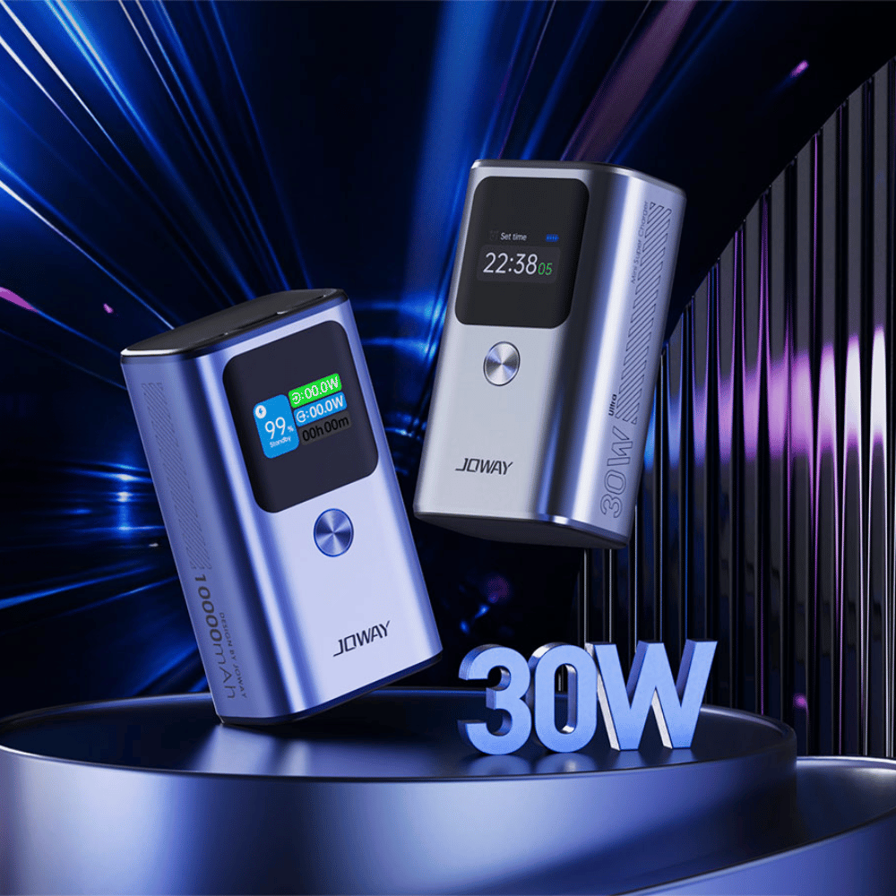 Sạc Dự Phòng JOWAY JP326 - Sạc nhanh 30w, màn hình thông minh, dung lượng 10.000