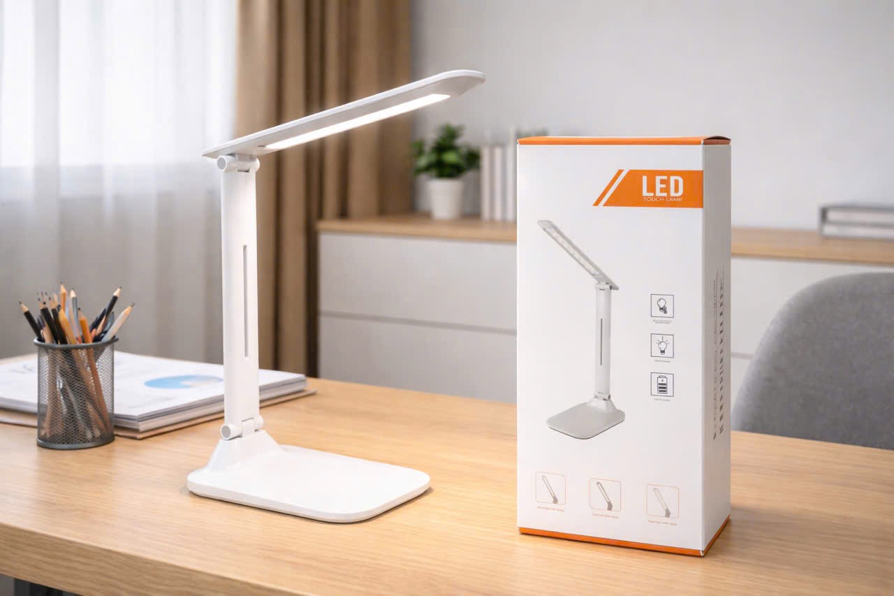  Đèn bàn LED cảm ứng (LED Touch Lamp) - Ánh sáng bảo vệ mắt, gấp gọn tiện lợi