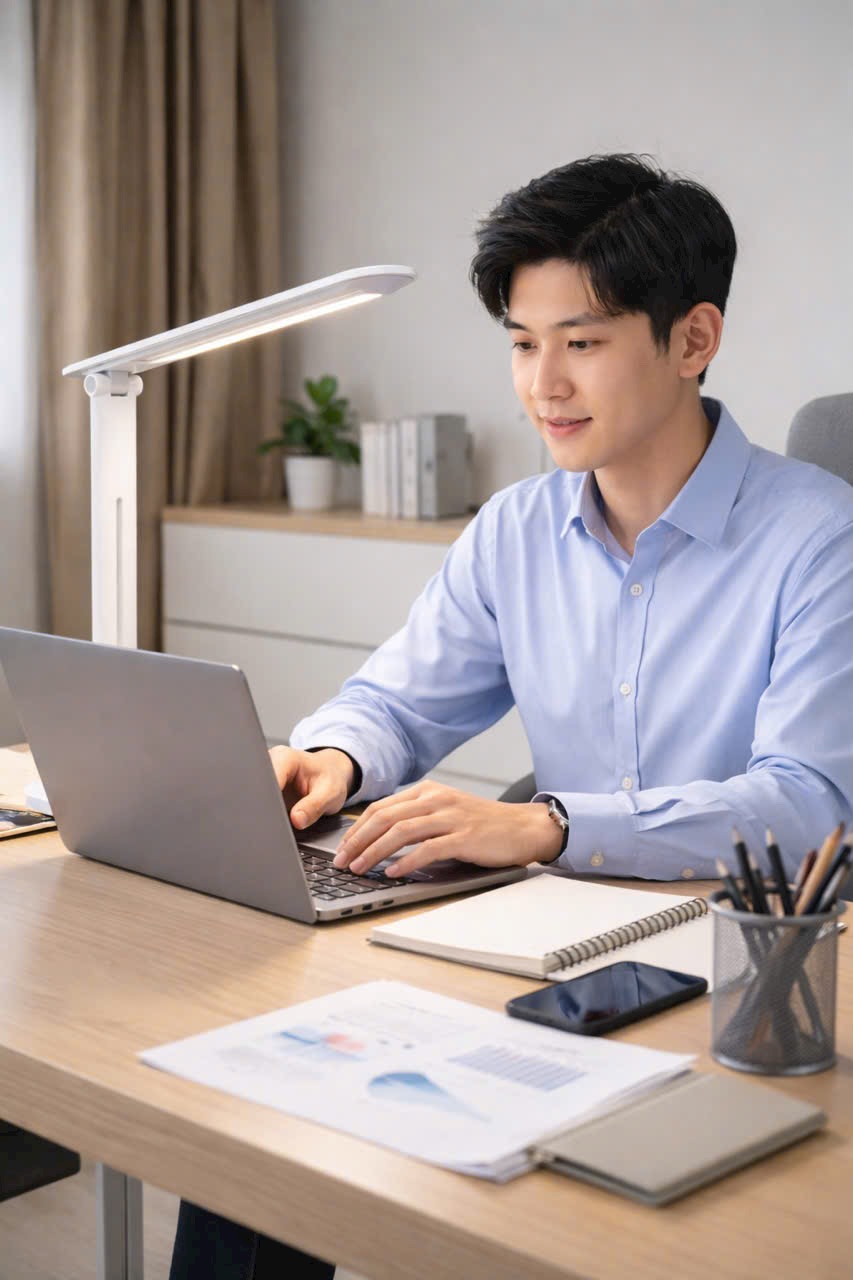  Đèn bàn LED cảm ứng (LED Touch Lamp) - Ánh sáng bảo vệ mắt, gấp gọn tiện lợi - Ảnh 3