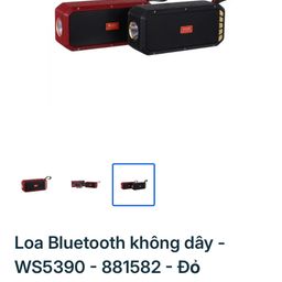 Loa Bluetooth Đa Năng WSTE WS-5390 - Sạc được NLMT, Blt 5.0, TWS, USB, thẻ TF,…