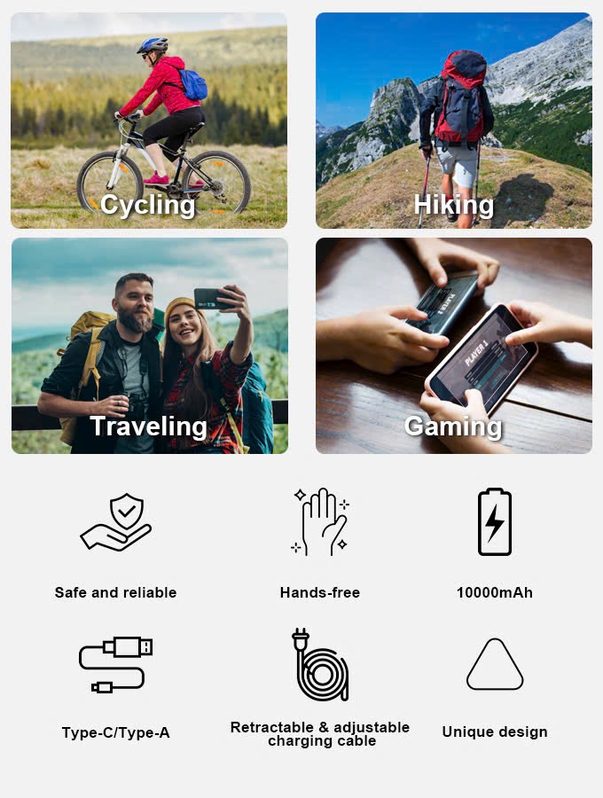  Pin Sạc Dự Phòng HW03 – Công Nghệ Pin Xe Điện 21700, kèm cáp C và đầu chuyển L, đèn Led - màu trắng - Ảnh 9