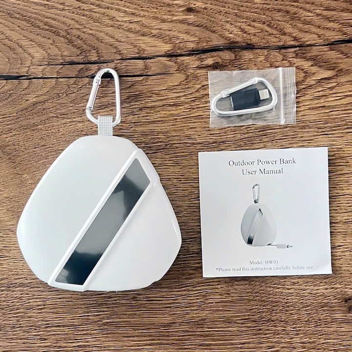  Pin Sạc Dự Phòng HW03 – Công Nghệ Pin Xe Điện 21700, kèm cáp C và đầu chuyển L, đèn Led - màu trắng - Ảnh 10