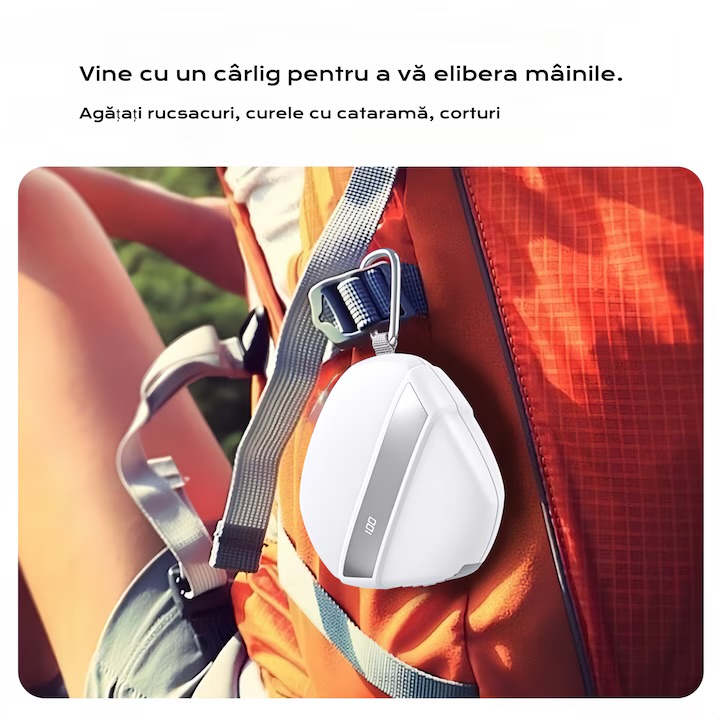  Pin Sạc Dự Phòng HW03 – Công Nghệ Pin Xe Điện 21700, kèm cáp C và đầu chuyển L, đèn Led - màu trắng - Ảnh 4