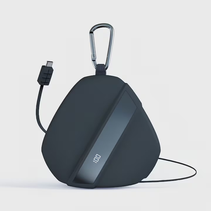  Pin Sạc Dự Phòng HW03 – Công Nghệ Pin Xe Điện 21700, kèm cáp C và đầu chuyển Lingtning, đèn led