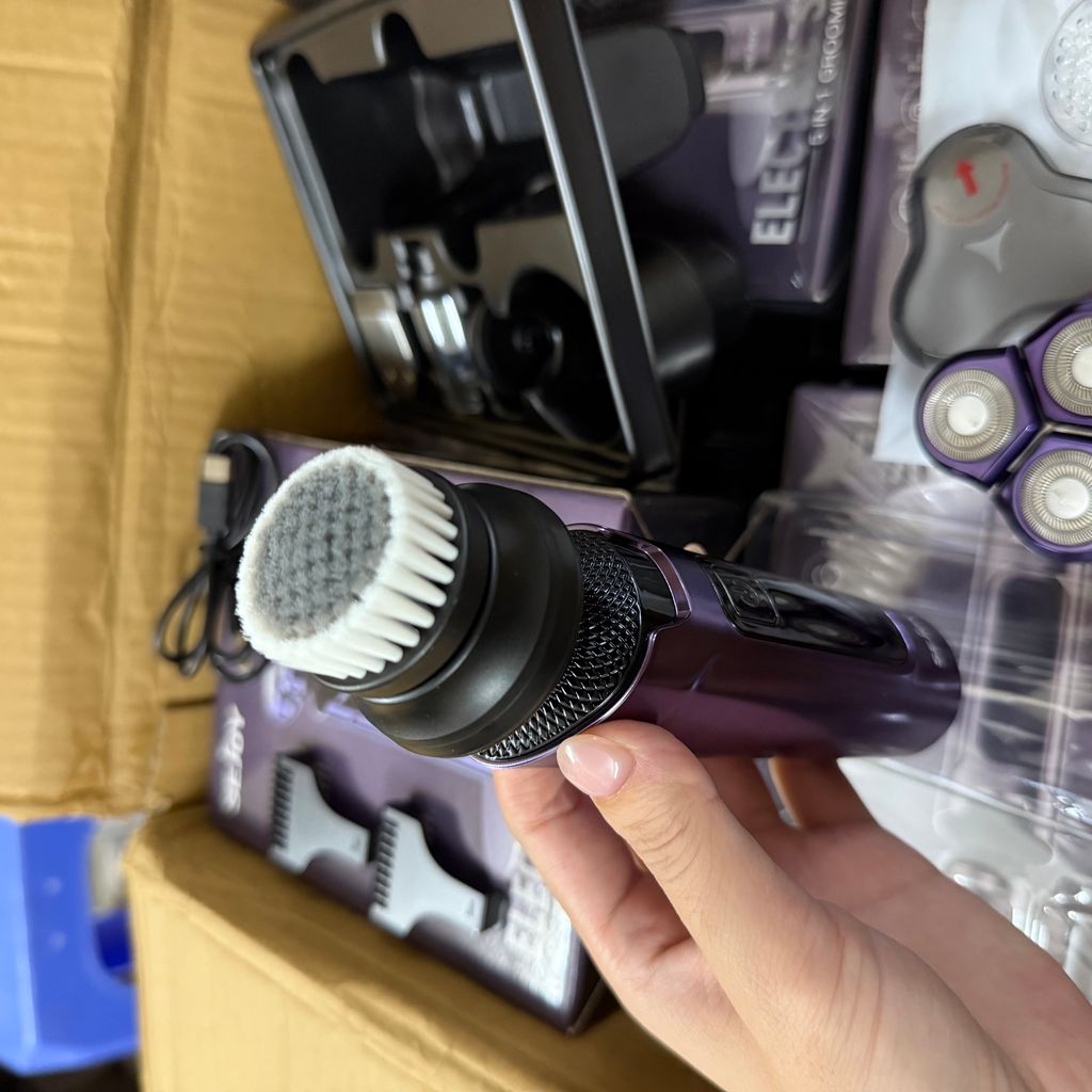 Máy Cạo Râu Điện Đa Năng Sejoy 5in1 – Cạo râu, tỉa tóc, cắt lông mũi, massage, rửa mặt (random màu) - Ảnh 5