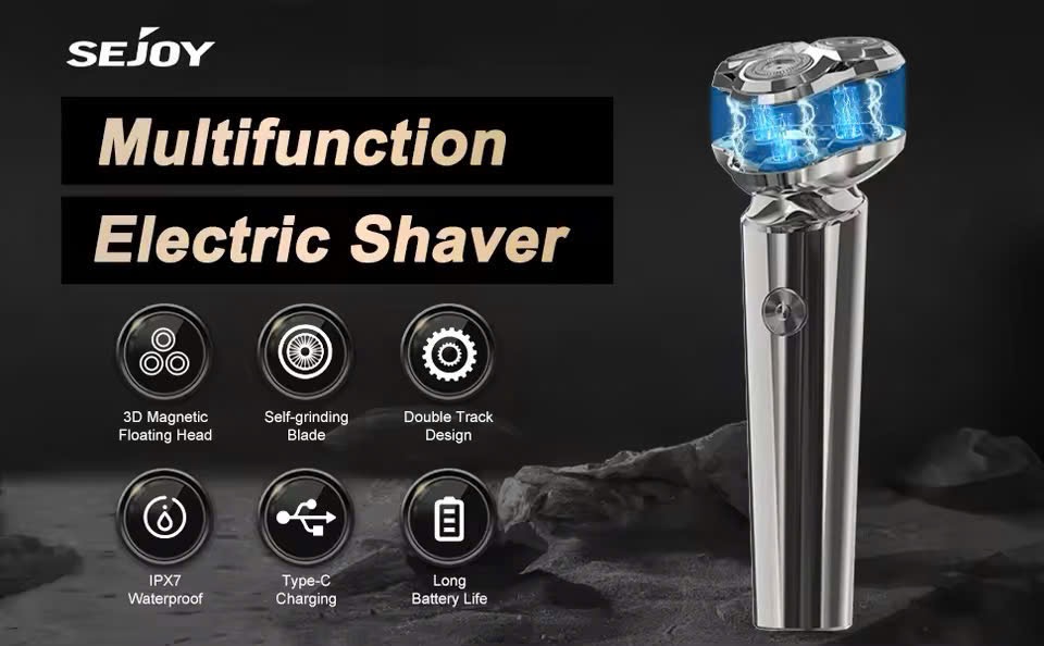 Dao Cạo Râu Điện SEJOY X6 – Cạo Sạch, Êm Ái, Sang Trọng Cho Phái Mạnh - Ảnh 10