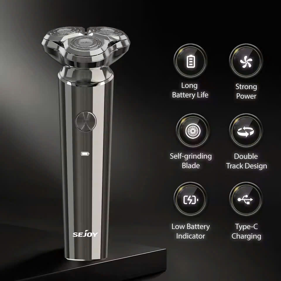 Dao Cạo Râu Điện SEJOY X6 – Cạo Sạch, Êm Ái, Sang Trọng Cho Phái Mạnh - Ảnh 7