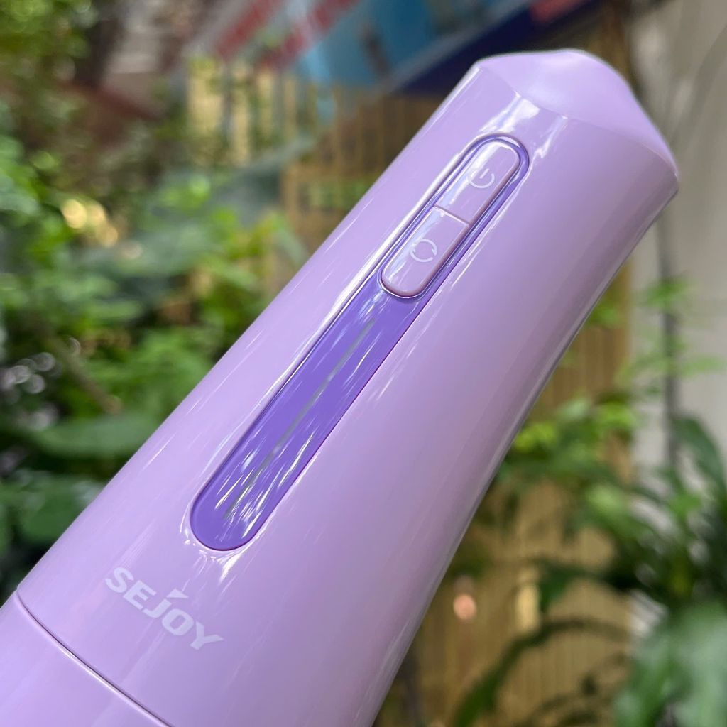 Máy tăm nước SEJOY Portable Water Flosser4 - 6 đầu tăm đi kèm, 4 chế độ , sạch sâu (TÍM - HỒNG) - Ảnh 4