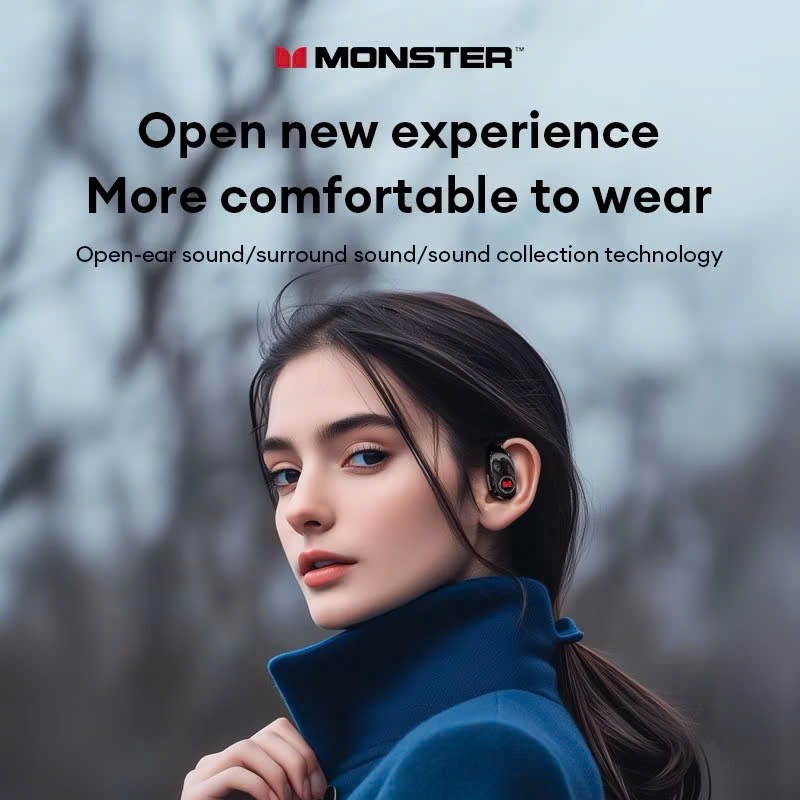 Ord, dự 25/11 Giao – Tai nghe Bluetooth Monster 5.4, HIFI 3D, pin 20h, chế độ kép, lọc ồn thông minh - Ảnh 6