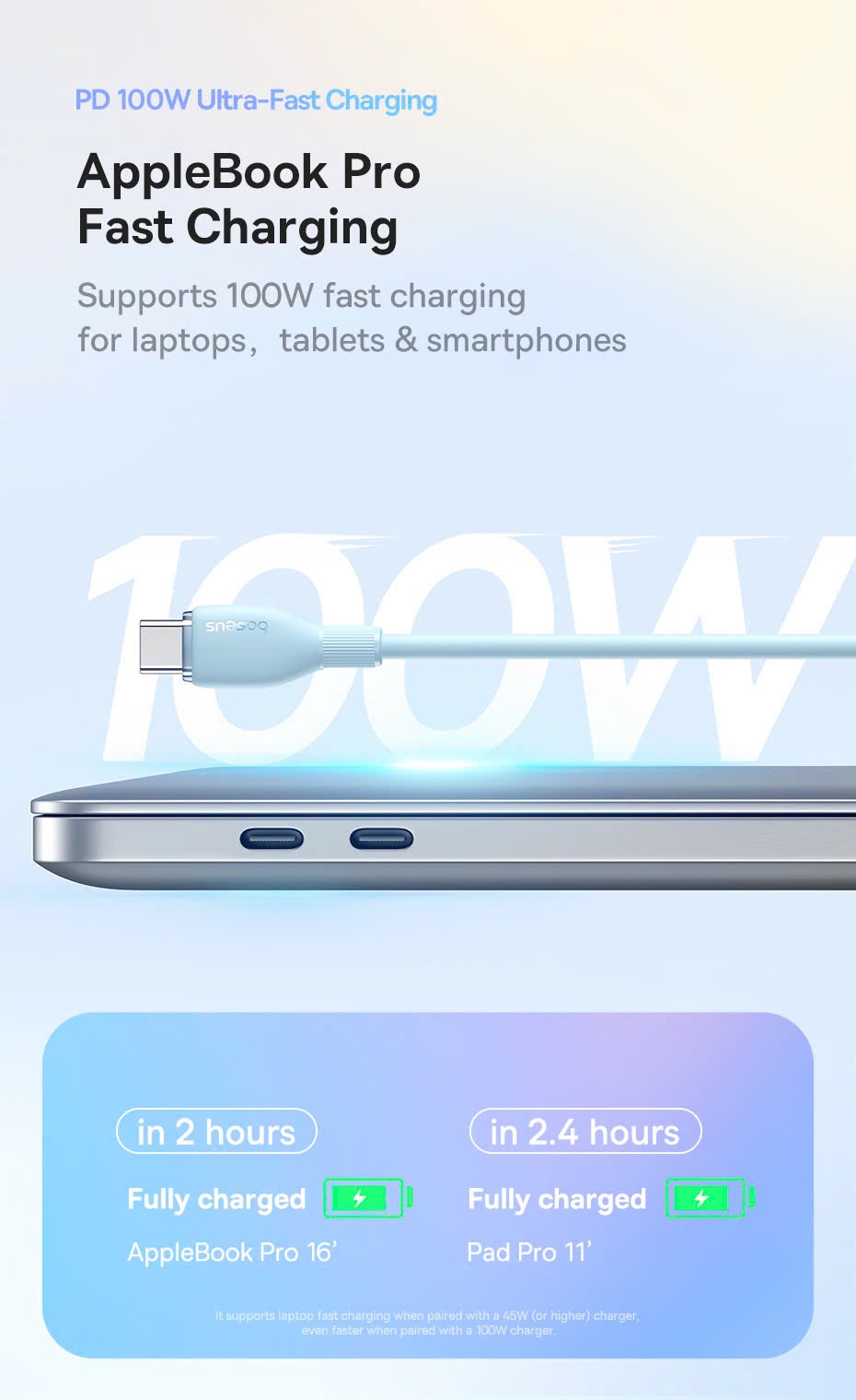  Cáp sạc nhanh 100W Baseus Silicone Pudding 1.2m C to C - siêu bền, tặng kèm sticker (màu tím) - Ảnh 8