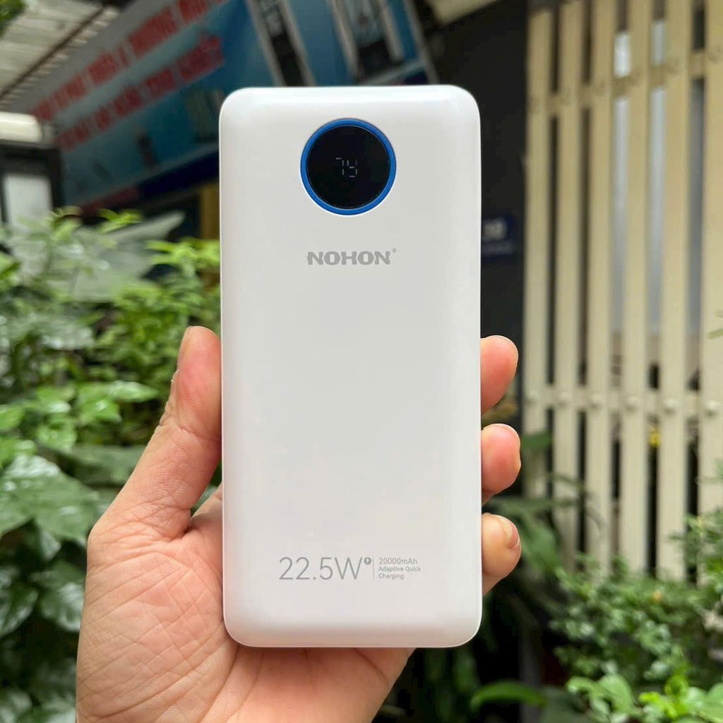 Sạc dự phòng NOHON 20.000mAh – Sạc nhanh 22.5W PD3.0 QC3.0, màn hình LED, sạc nhiều thiết bị - Ảnh 3
