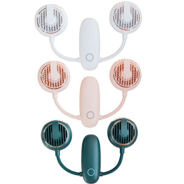 Quạt tích điện đa năng F38 - Đeo cổ , để bàn, cầm tay, kẹp áo - Ảnh 4