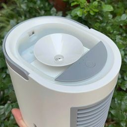 Quạt để bàn làm mát và phun sương mini kiêm đèn ngủ Air Cool - Hàng Amazon