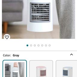 Quạt để bàn làm mát và phun sương mini kiêm đèn ngủ Air Cool - Hàng Amazon