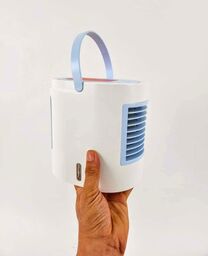 Quạt để bàn làm mát và phun sương mini kiêm đèn ngủ Air Cool - Hàng Amazon