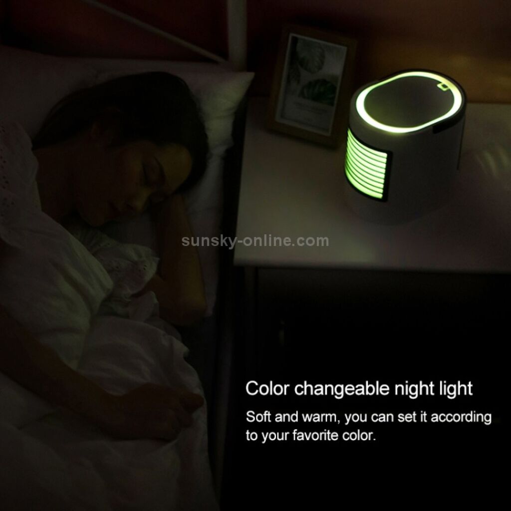 Quạt điều hoà không khi Air Cooler Fan- Quạt để bàn làm mát và phun sương mini kiêm đèn ngủ Air Cool - Ảnh 8