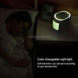 Quạt để bàn làm mát và phun sương mini kiêm đèn ngủ Air Cool - Hàng Amazon