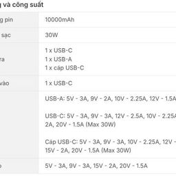 Sạc Dự Phòng Anker Nano 30W 10.000mAh - A1259 kèm cáp C (random màu)- Sạc nhan…